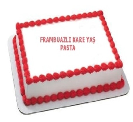 Damakta Unutulmaz Lezzet 45 Kişilik Frambuazlı Pasta